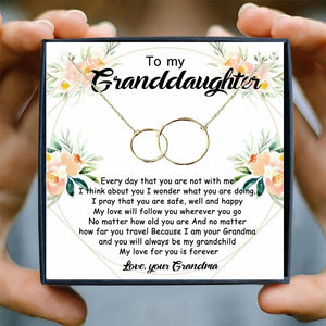 To My Granddaughter Necklace